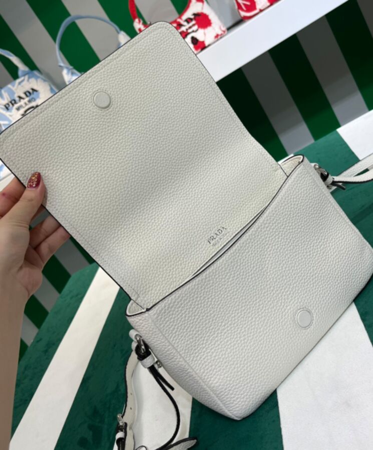 Pra.-da Leather Shoulder Bag 1BD314