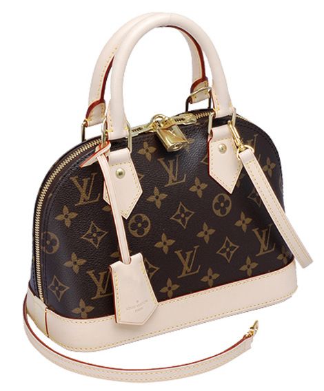 L.*V Monogram Canvas Alma Shoulder Bag M53152 Brown