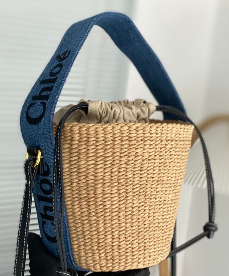 chl.oe Small Woody Basket Blue