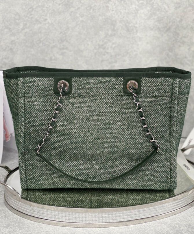 Cha.nel Shopping Bag A67001 Green