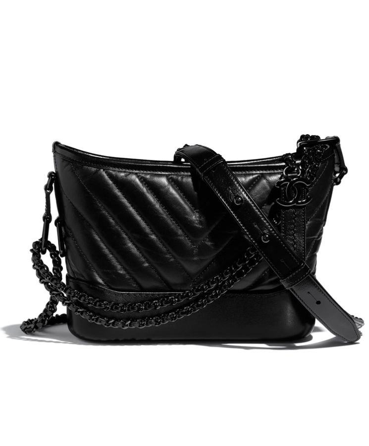 Cha.nel Gabrielle Small Hobo Bag A91810 Black