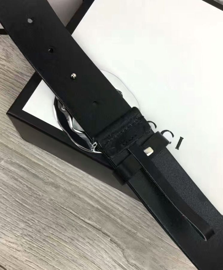 G.U.C.C Signature leather belt Black