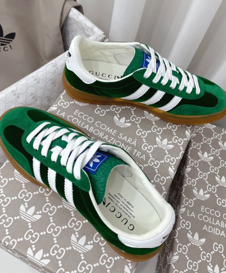 G.U.C.C x Adi.da.c Unisex Gazelle Sneaker Green