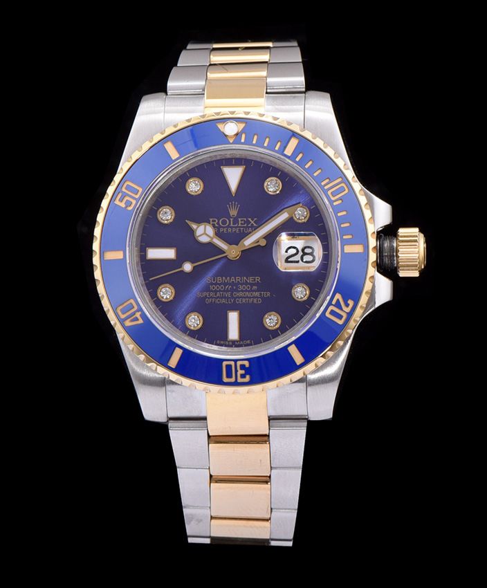 Ro.le.x Ceramic Submariner Watch Blue