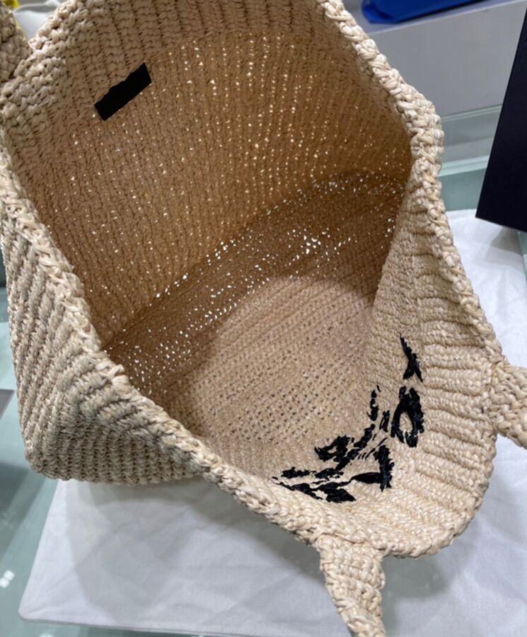 Pra.-da Raffia Tote, Pra.-da Tote Bag, Summer Accessory, Natural Raffia Bag, Pra.-da Bag