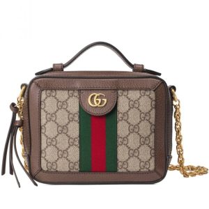 G.U.C.C Ophidia GG, Mini Shoulder Bag, GG Supreme Canvas, Luxury Fashion