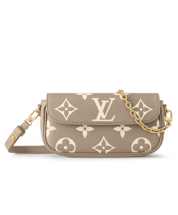 L.*V Wallet On Chain Ivy M82211 Gray