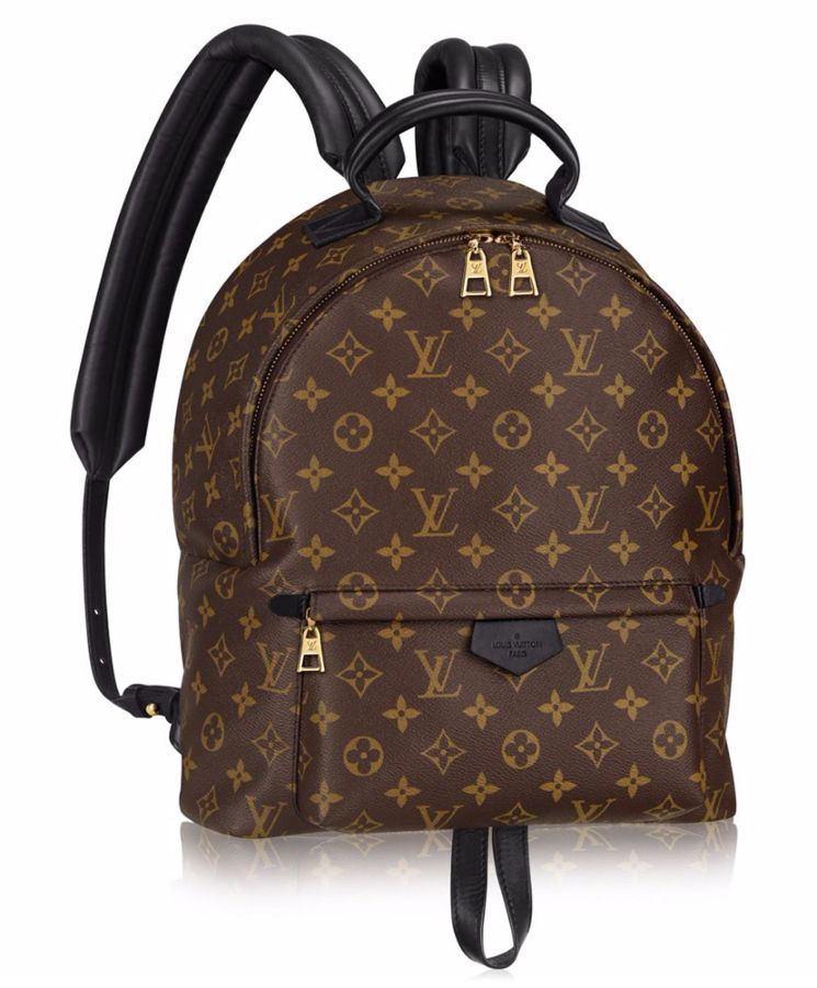 L.*V Palm Springs Backpack, M41560 Black, Monogram canvas backpack, Luxury backpack, Urban backpack