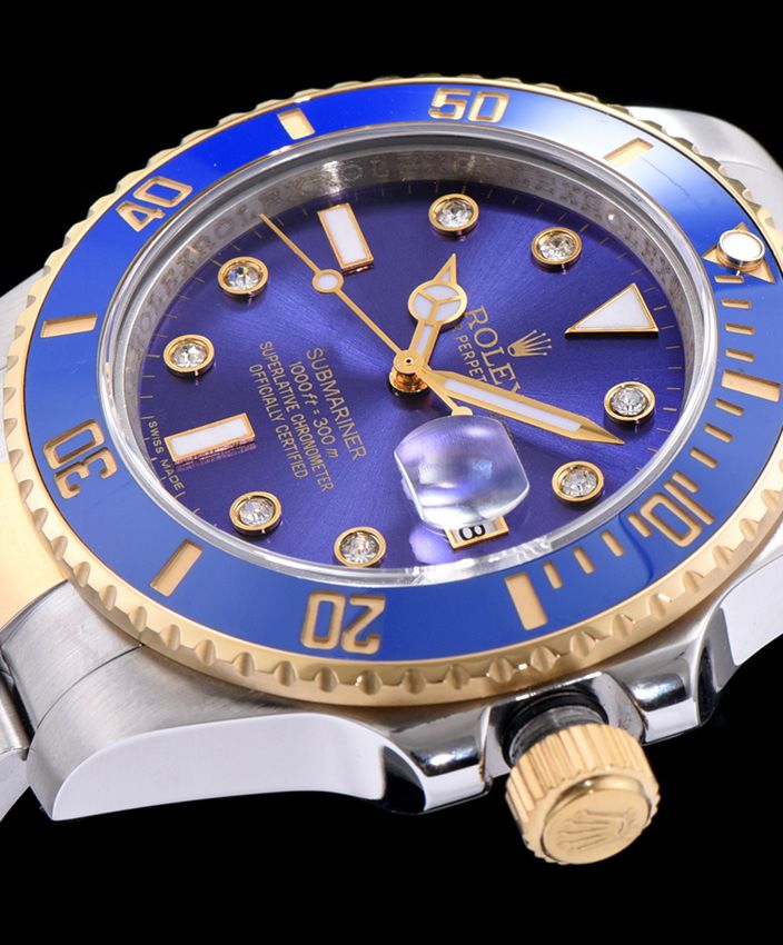 Ro.le.x Ceramic Submariner Watch Blue