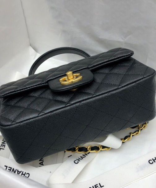 Cha.nel Mini Flap Bag, Cha.nel AS2431, Luxury Handbag, Grained Calfskin Bag