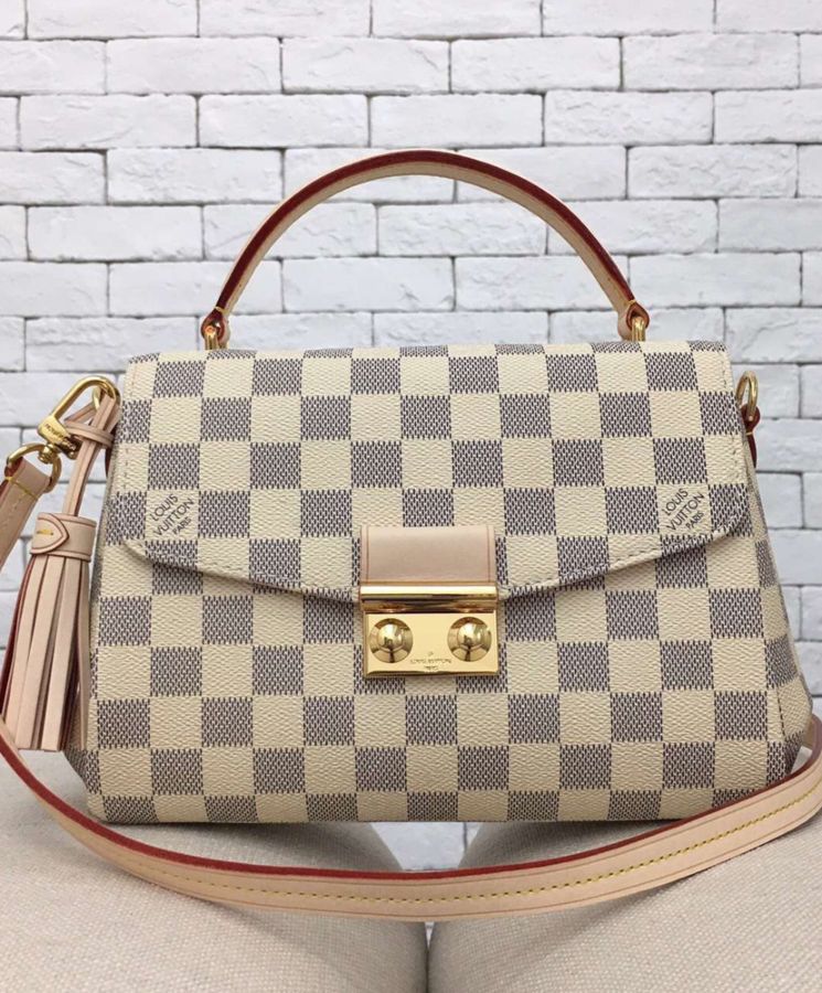 L.*V Croisette Damier Azur Canvas Bag White M41581