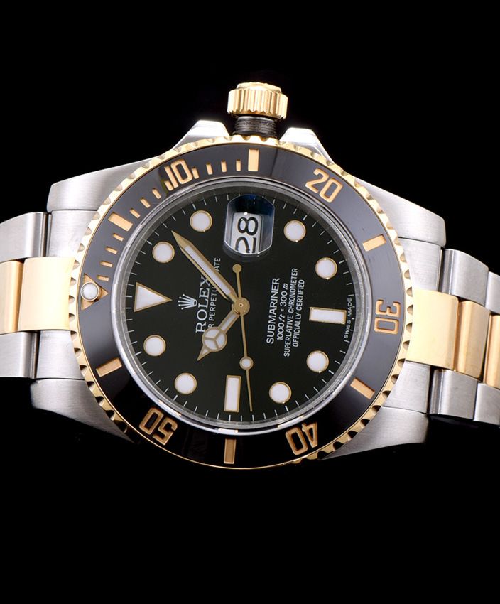 Ro.le.x Gold Submariner, Luxury Watch, Men's Watch, Waterproof Watch, Ro.le.x Watch