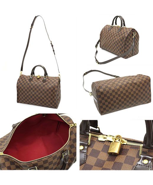 L.*V Damier Speedy N41182 Brown