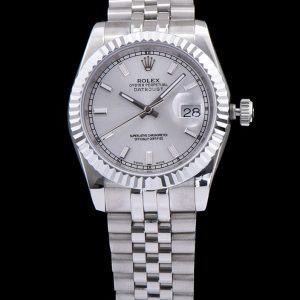 Ro.le.x Men's Stainless Steel, Datejust Watches White, Quartz Movement, Sapphire Crystal, Waterproof Watch