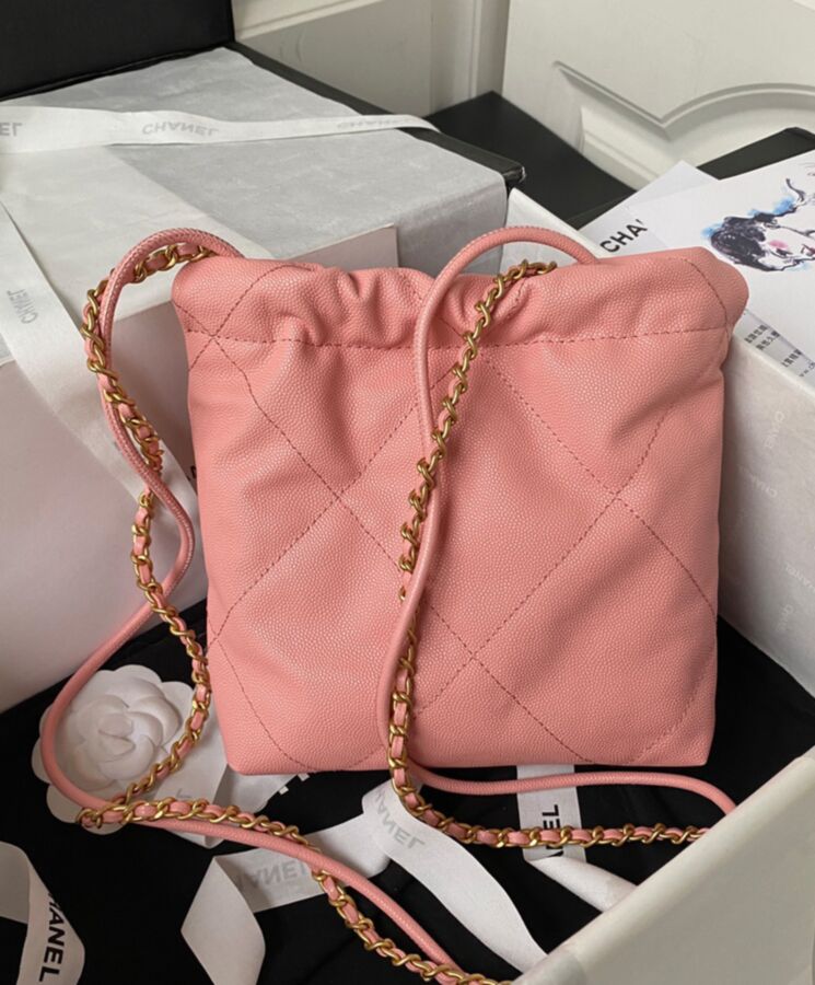 Cha.nel 22 Mini Handbag AS3980 Pink