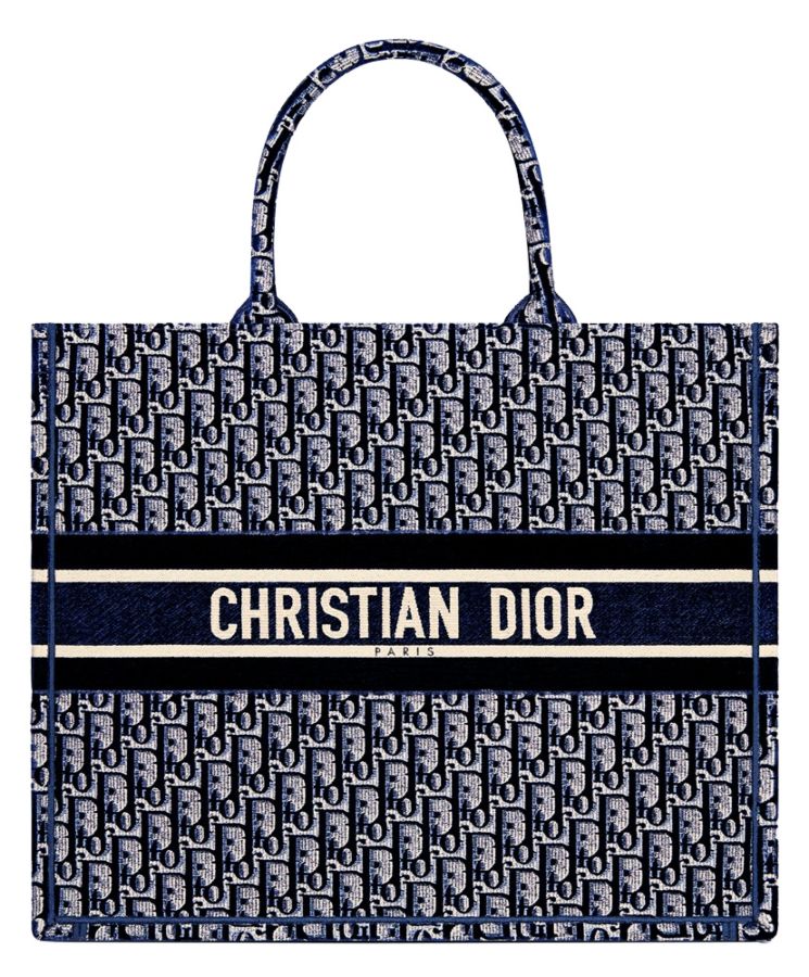 Christian Di.ar Book Tote Dark Blue