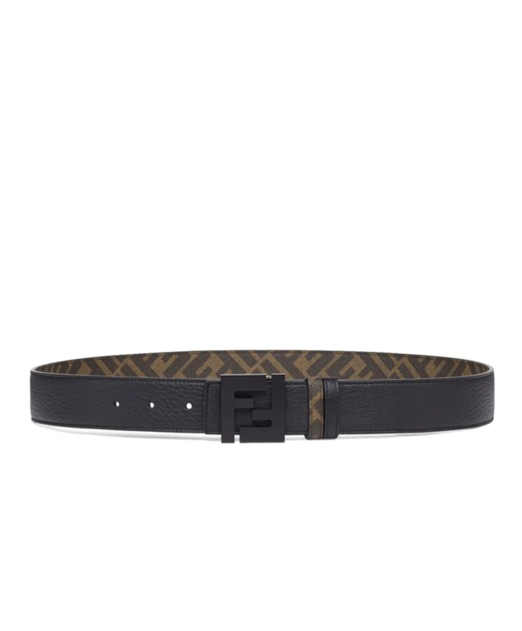 Fen.di Leather And Fabric Belt