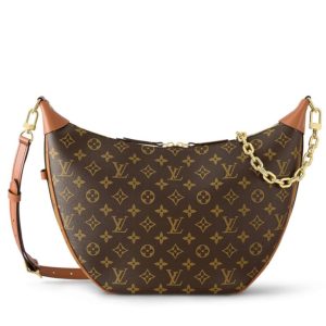 L.*V Loop, Monogram Canvas Bag, Luxury Hobo bag, M46311 Brown