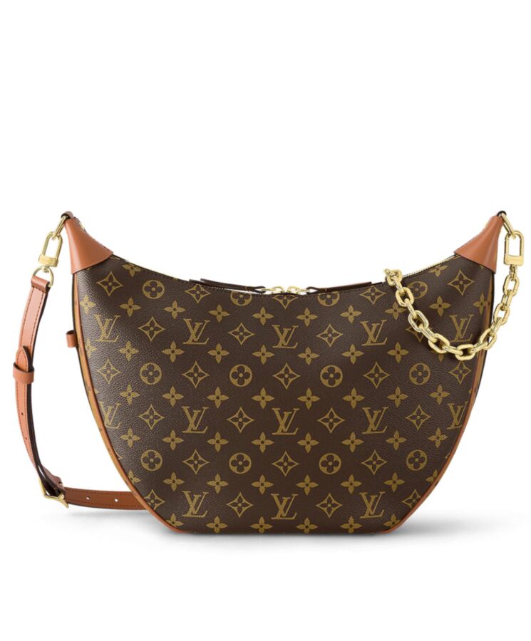 L.*V Loop, Monogram Canvas Bag, Luxury Hobo bag, M46311 Brown