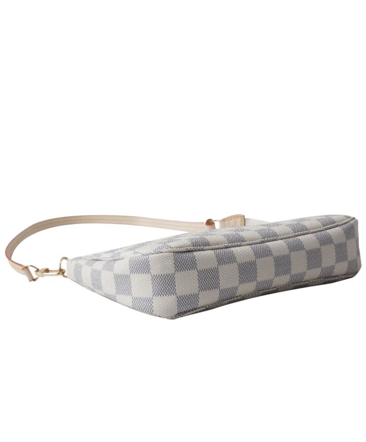 L.*V Damier Pochette Accessories N41207 White