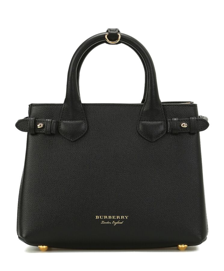 Bur.berri The Banner Small Leather Bag Black