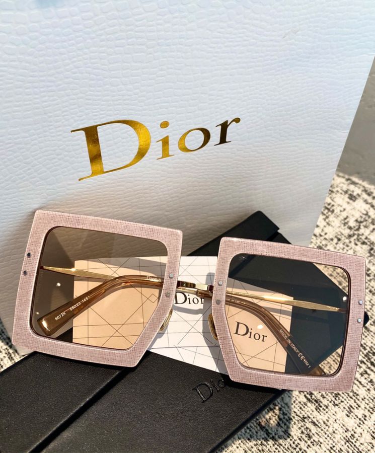 Di.ar Large-size square frame sunglasses, High-fashion sunglasses, UV protection sunglasses, Luxury sunglasses