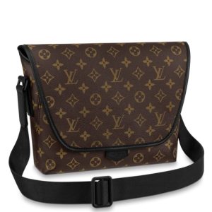 L.*V Magnetic, Monogram Macassar, Luxury Everyday Bag, Magnetic Messenger M45557 Brown