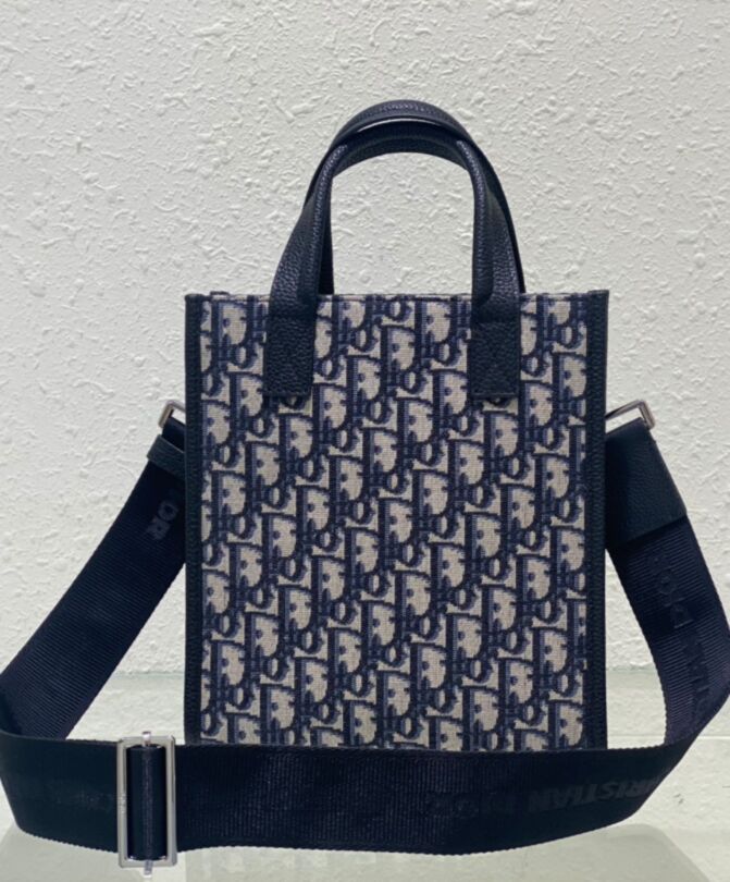 Di.ar Safari North-South Tote Bag Dark Blue