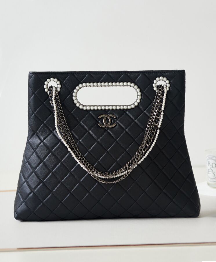 Cha.nel Shopping Bag AS4222 Black