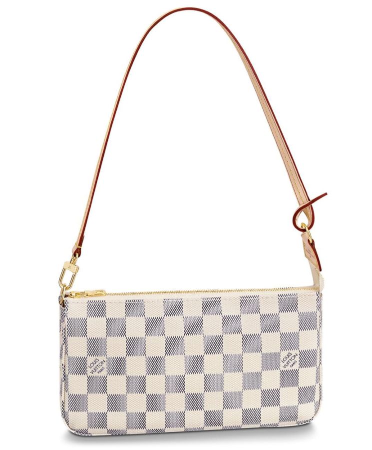 L.*V Damier Pochette Accessories N41207 White