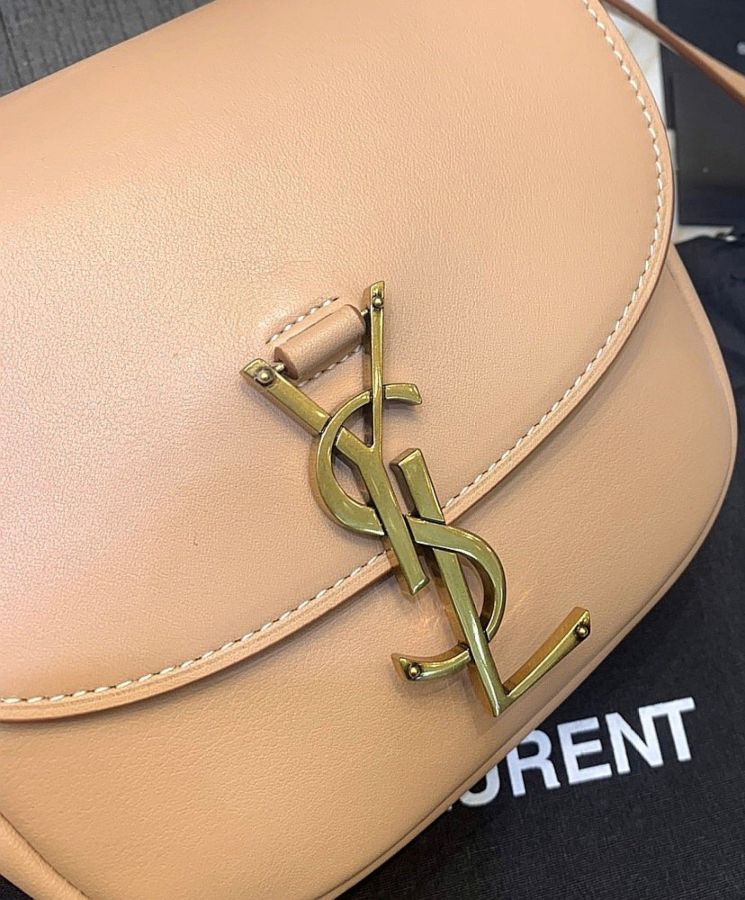 Saint.Lau.rent Kaia, Mini Leather Shoulder Bag, YSL Plaque, Italian Leather Bag