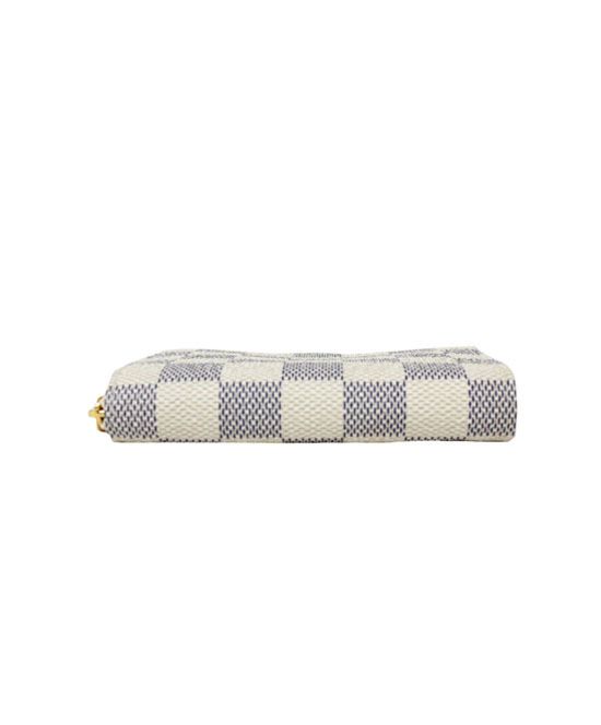 L.*V Zippy, Damier Canvas Wallet, Luxury Coin Purse, N63069 White Wallet