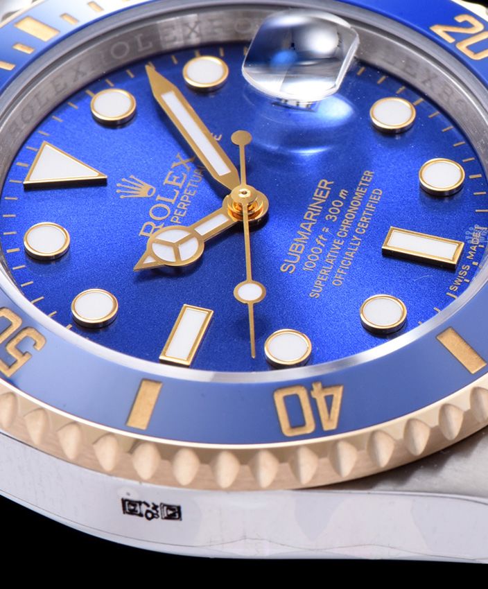 Ro.le.x Submariner Automatic Watch with Dimond Blue