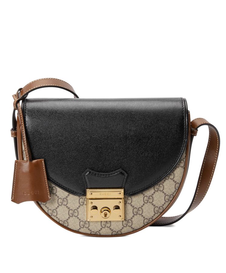 G.U.C.C Padlock small shoulder bag Black