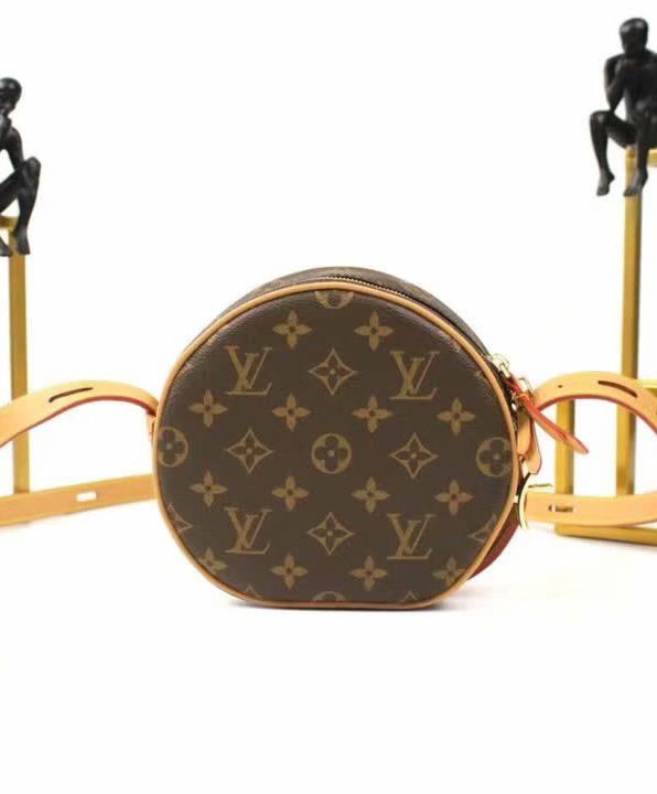 L.*V Boite, Compact Handbag, Luxury Fashion, Travel-Inspired Bag, Monogram Canvas