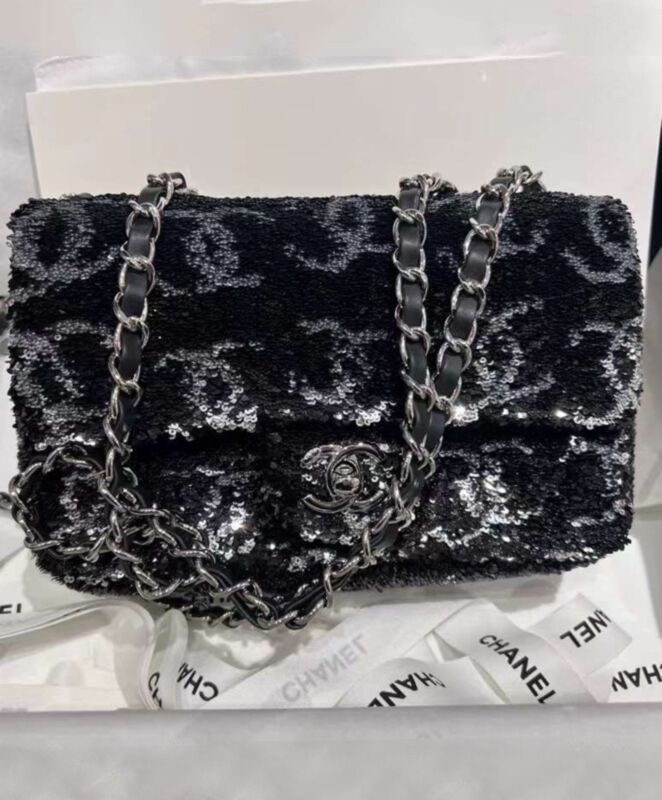 Cha.nel Evening Bag AS4298 Black