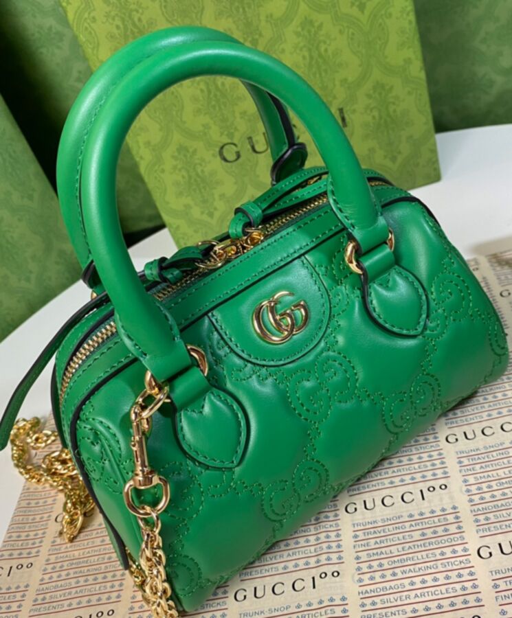 G.U.C.C GG Matelasse, Luxury Handbag, Leather Mini Bag, Interchangeable Straps, G.U.C.C Love Parade