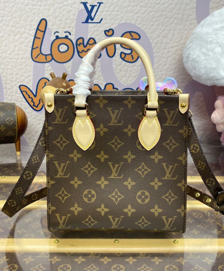 L.*V Sac Plat BB Bag M46265 Brown