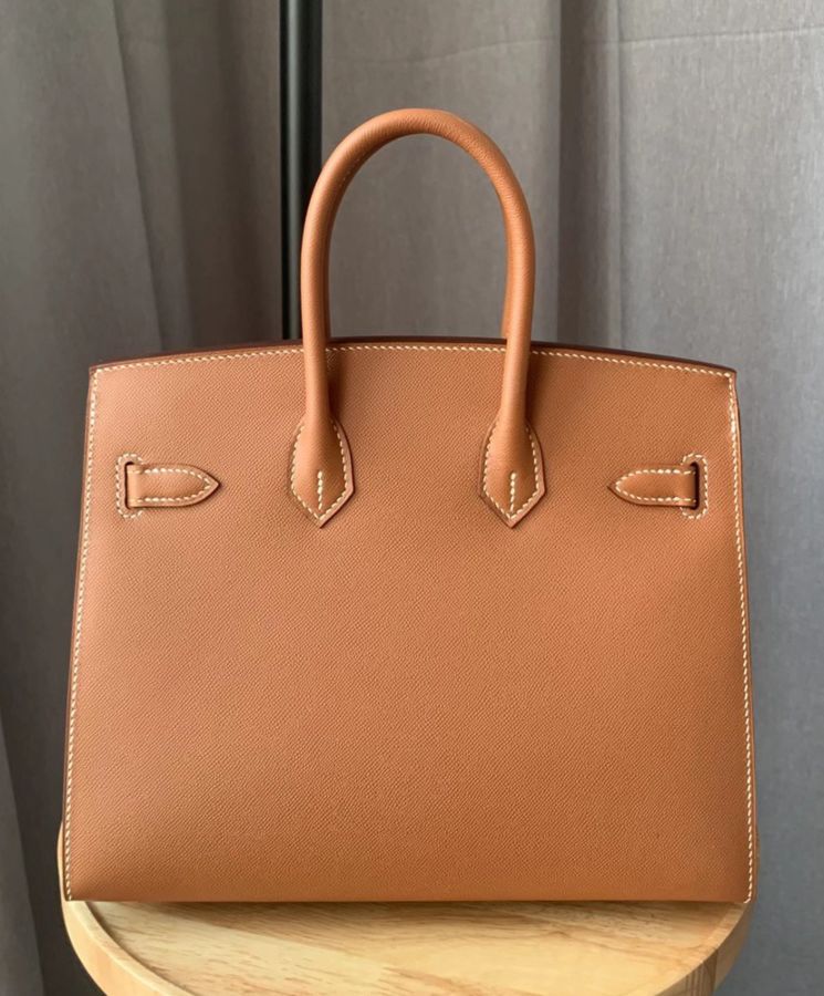 Her..mes Birkin 25 Bronze Epsom Light Coffee