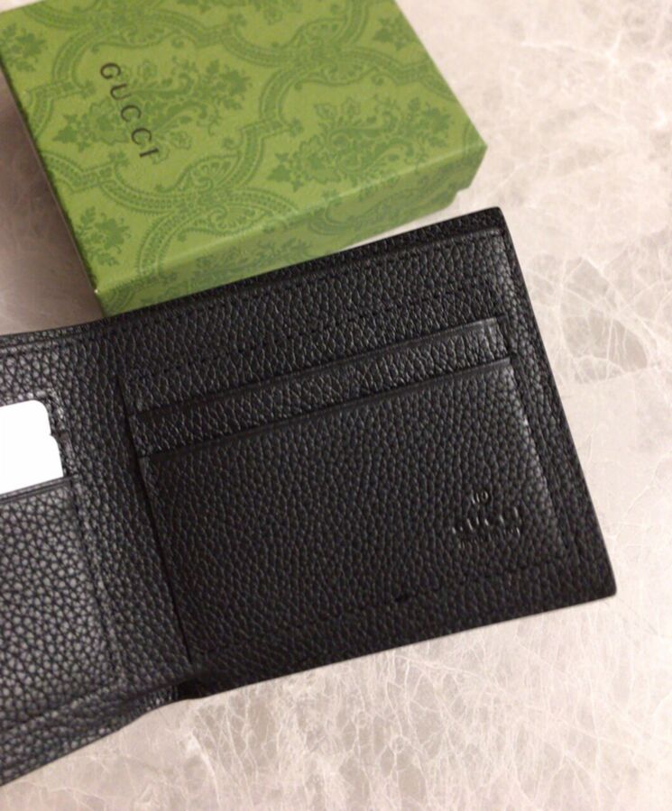 G.U.C.C Wallet With Embossed G.U.C.C Logo 658668 Black