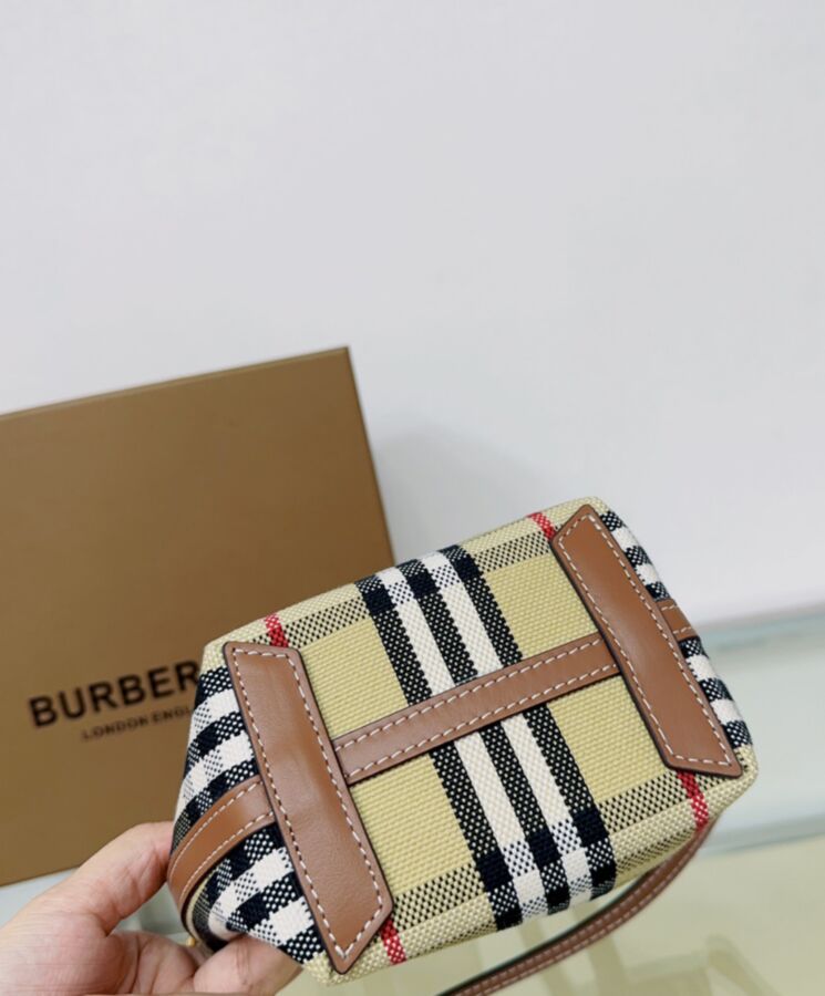 Bur.berri Mini London Tote Bag Coffee