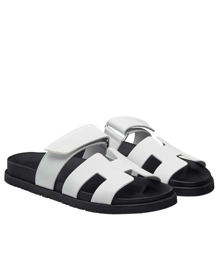 Her..mes Unisex Chypre Sandal White