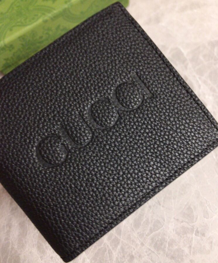 G.U.C.C Wallet With Embossed G.U.C.C Logo 658668 Black