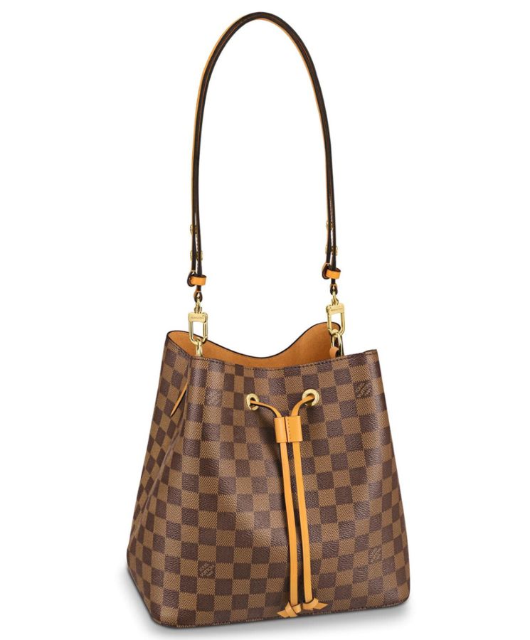 L.*V NeoNoe, Damier Ebene Canvas, Luxury Bucket Bag