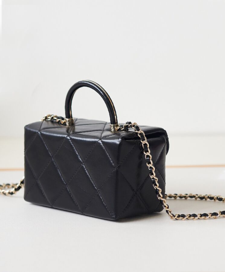 Cha.nel Mini Box Bag AS4469 Black