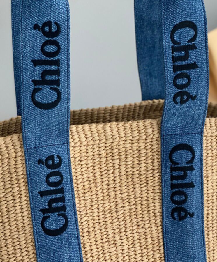 chl.oe Large Woody Basket Blue