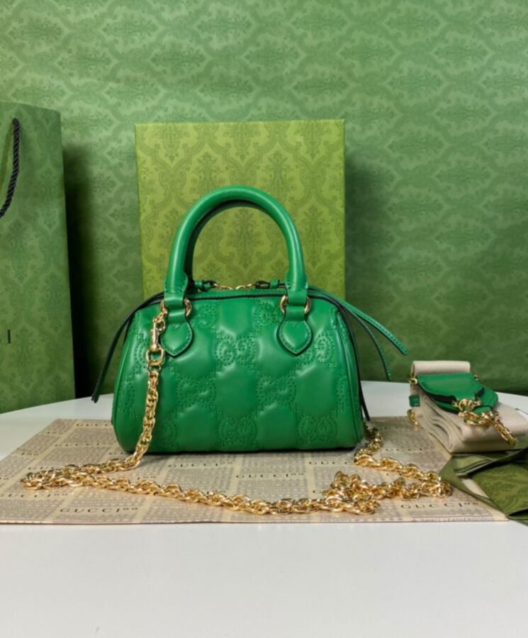 G.U.C.C GG Matelasse, Luxury Handbag, Leather Mini Bag, Interchangeable Straps, G.U.C.C Love Parade