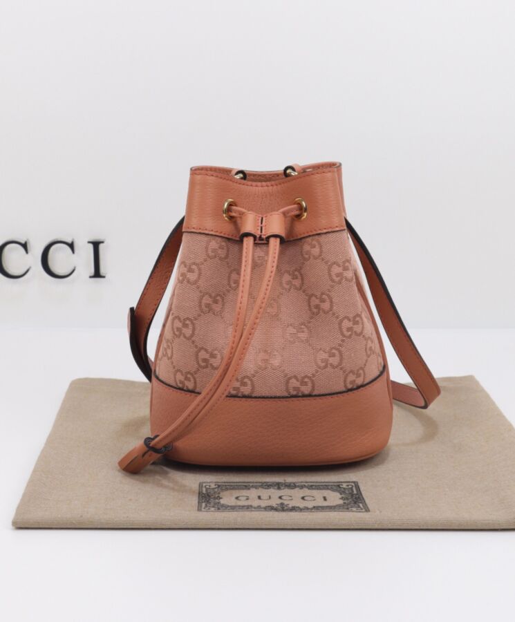 G.U.C.C Ophidia GG Mini Bucket Bag 550620 Pink