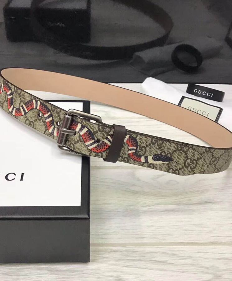 G.U.C.C Snake print, GG Supreme Belt, Alessandro Michele, GG Supreme canvas