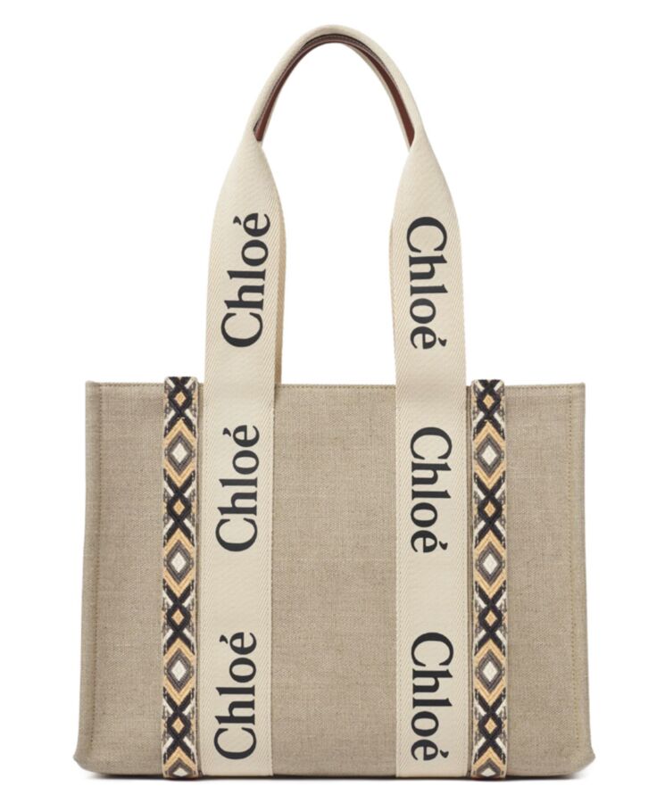 chl.oe Medium Woody Tote Bag Cream